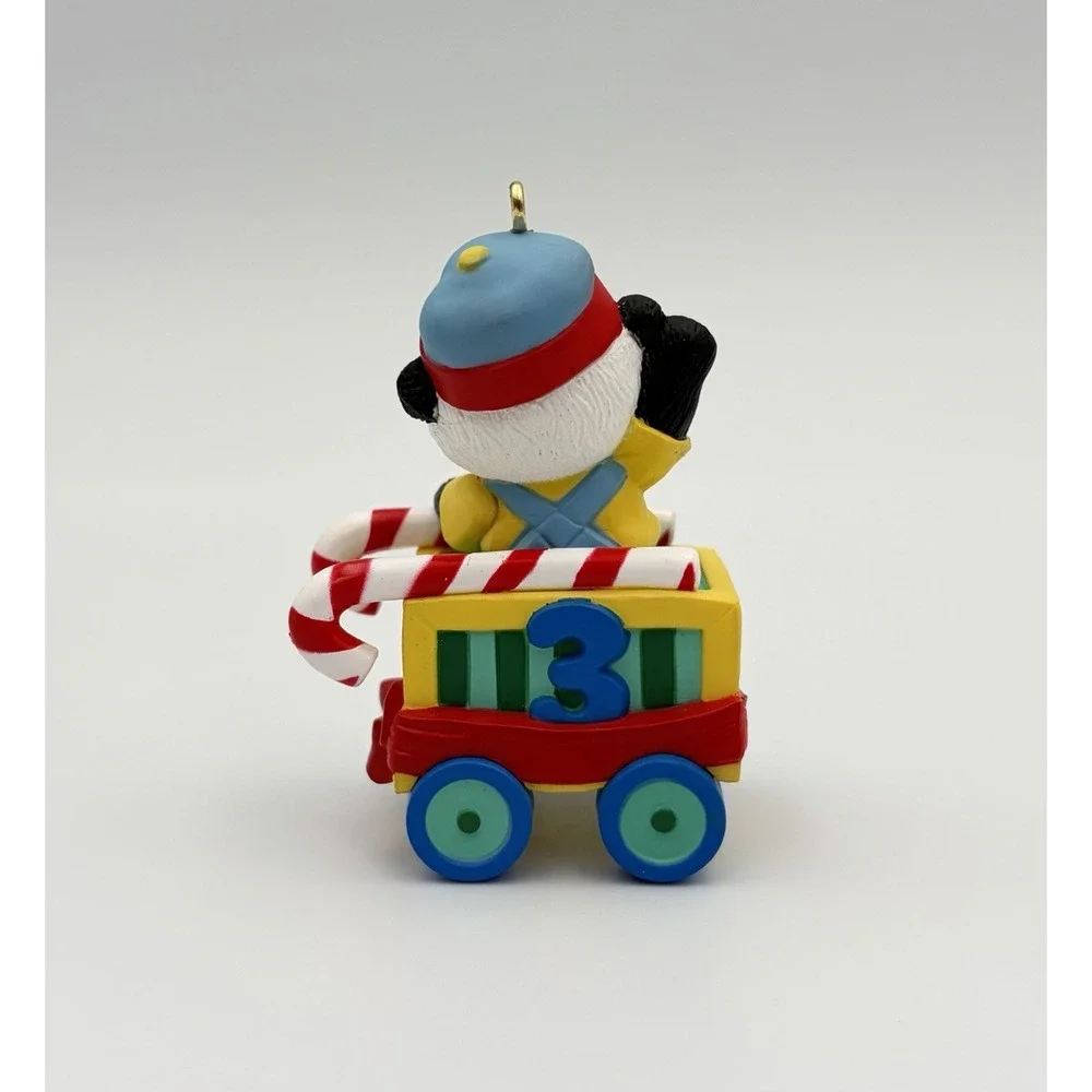 Hallmark Keepsake Ornament 2004 Child's Third Christmas Panda Train Vintage New